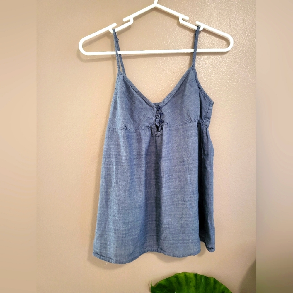 Charlotte Russe  grey adjustable tank top